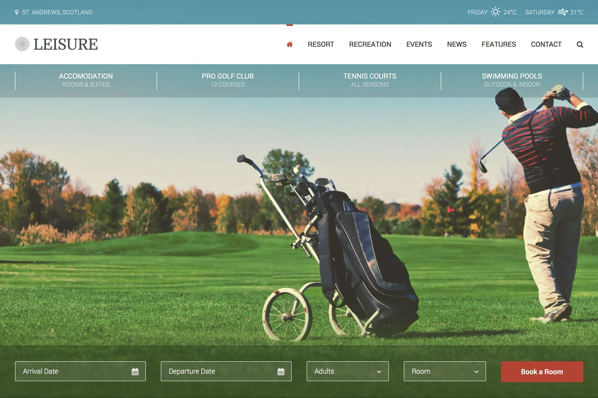 Luxury Resort Website